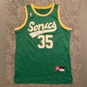 Throwback Vintage Kevin Durant Seattle SuperSonics Jersey